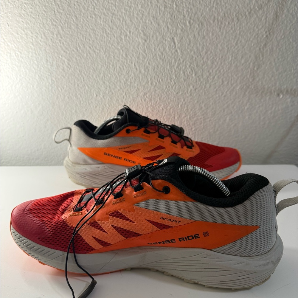 Salomon Red and Orange Athletic Shoes for Men - Picture 5 of 11